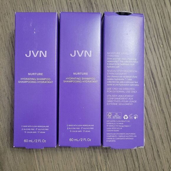 JVN 3 Nurture Hydrating Shampoo 60ml x3 - Picture 1 of 3